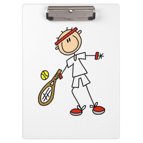 Male Tennis Player Clipboard