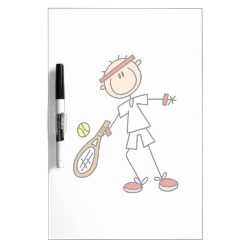 Male Tennis Player Dry Erase Board