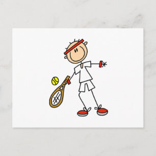 Male Tennis Player Postcard
