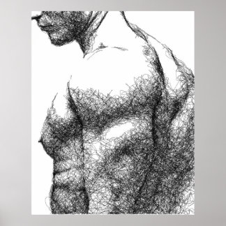 Male torso poster