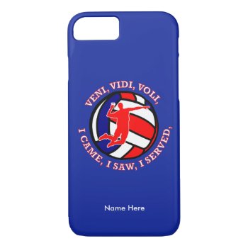 Male Volleyball Vvv.ai Iphone 8/7 Case by Dollarsworth at Zazzle