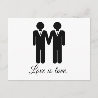 MALE WEDDING LOVE -.png Postcard