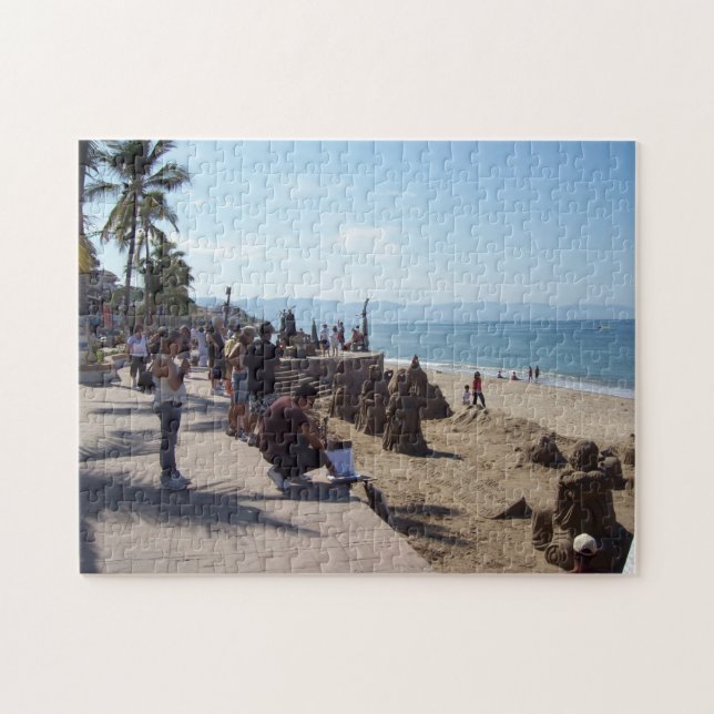 Malecon, Puerto Vallarta Jig Saw Puzzle (Horizontal)