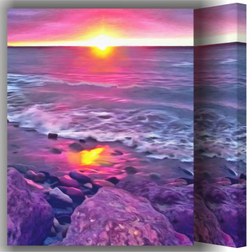 Malecon Sunset 0911 Art Canvas Print