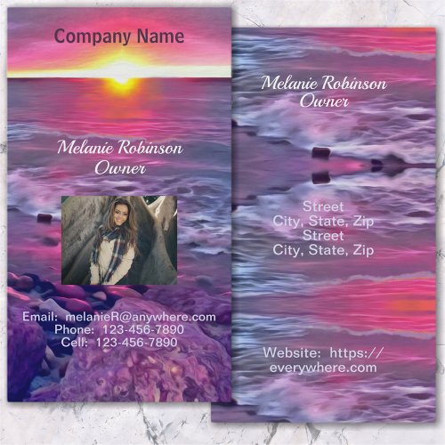 Malecon Sunset 0911 Business Card