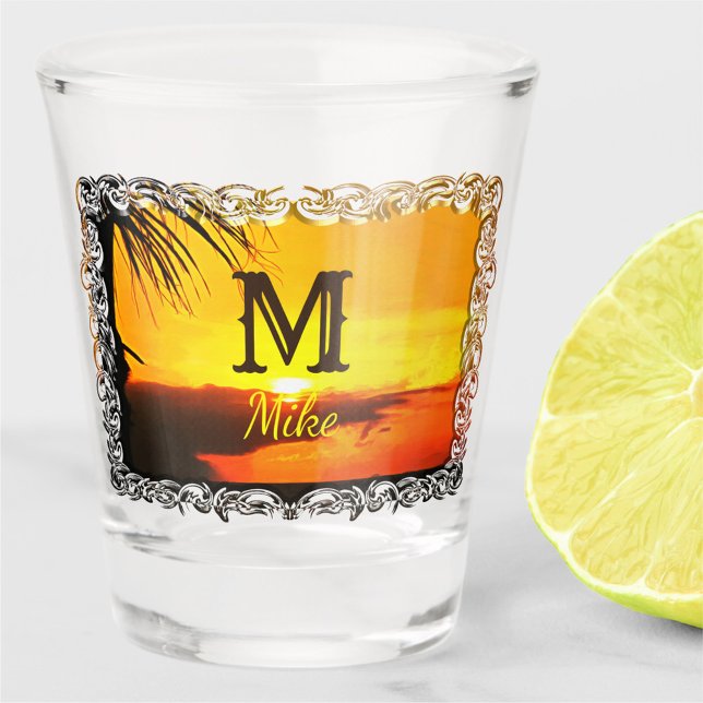 Malecon Sunset 2441 Shot Glass (Creator Uploaded)