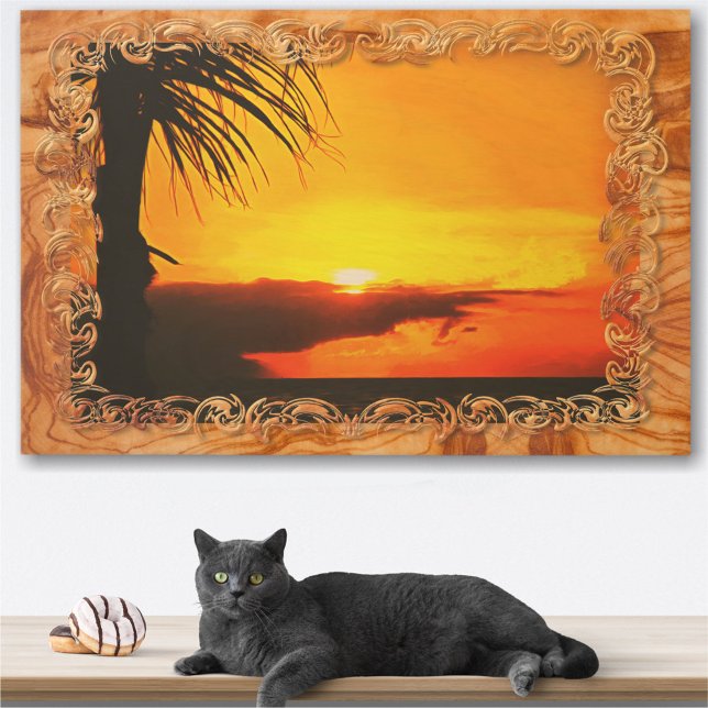 Malecon Sunset 2441 Wood Wall Art (Creator Uploaded)