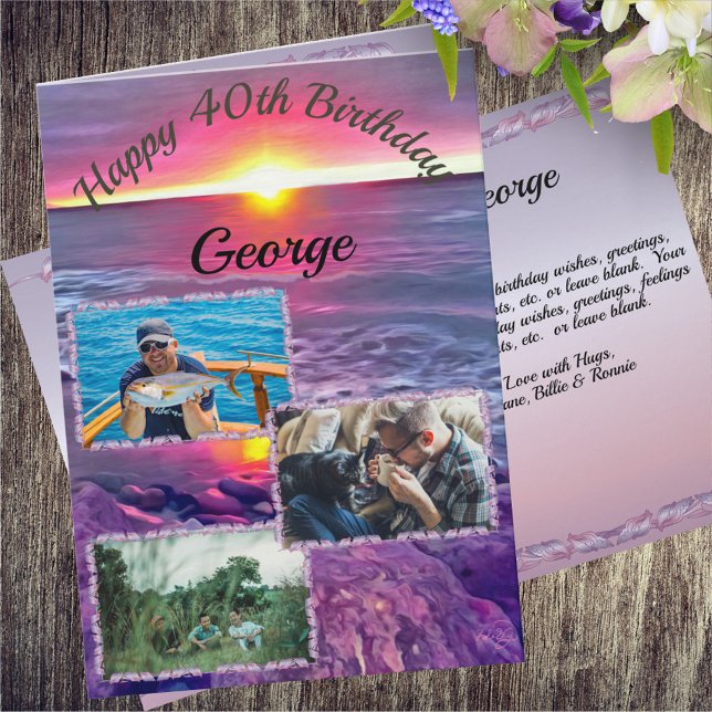 Malecon Sunset Birthday 0911 Card (Creator Uploaded)