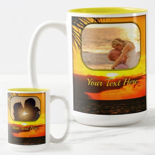 Malecon Sunset Love 2441 Two_Tone Coffee Mug
