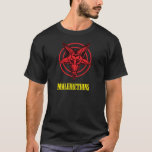 Maledictions Men&#39;s Black T-shirt at Zazzle