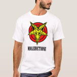 Maledictions Men&#39;s White T-shirt at Zazzle