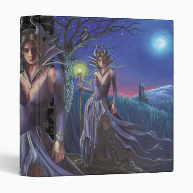 Maleficent 3 Ring Binder Sleeping Beauty Binder (Front/Spine)
