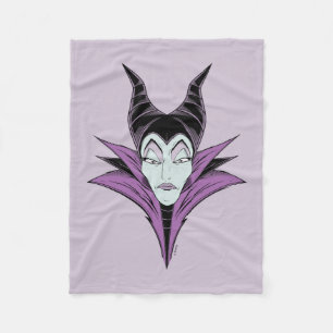Maleficent A Dark Face Fleece Blanket