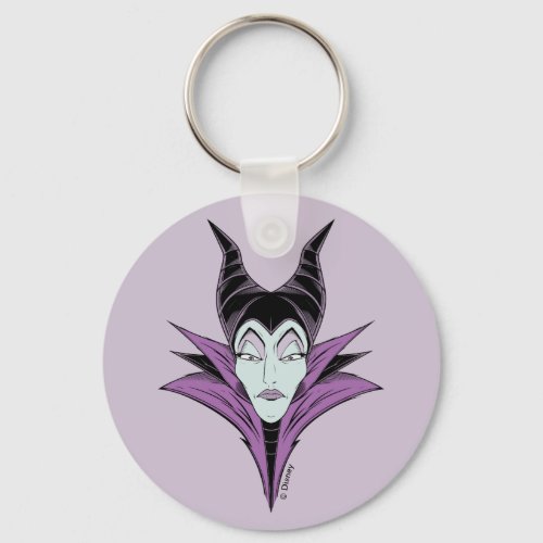 Maleficent  A Dark Face Keychain