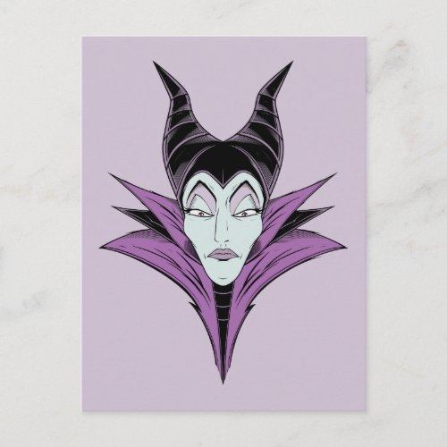 Maleficent  A Dark Face Postcard
