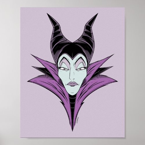 Maleficent  A Dark Face Poster