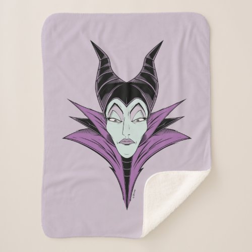 Maleficent  A Dark Face Sherpa Blanket