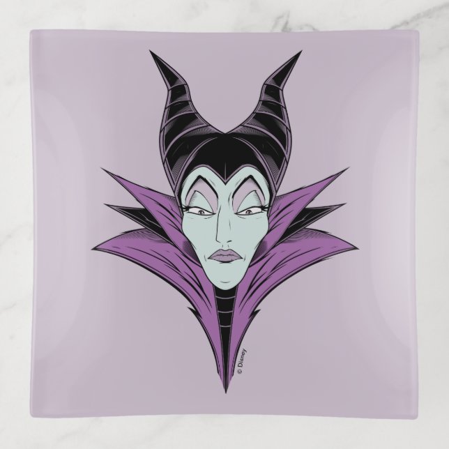 Maleficent | A Dark Face Trinket Tray (Front)