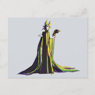 Maleficent and Diablo Postcard