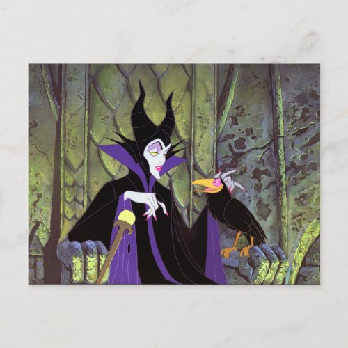Maleficent  And Diablo Postcard