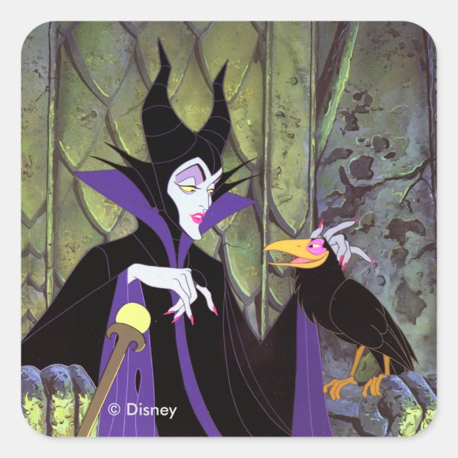Maleficent | And Diablo Square Sticker (Front)