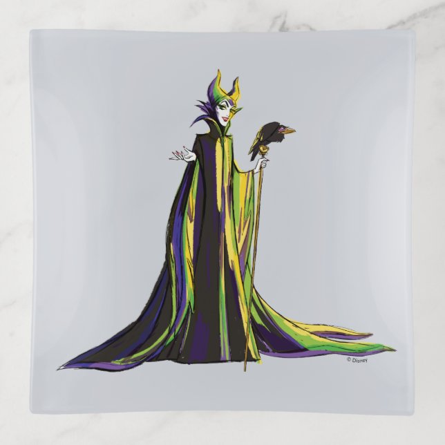 Maleficent and Diablo Trinket Tray (Front)