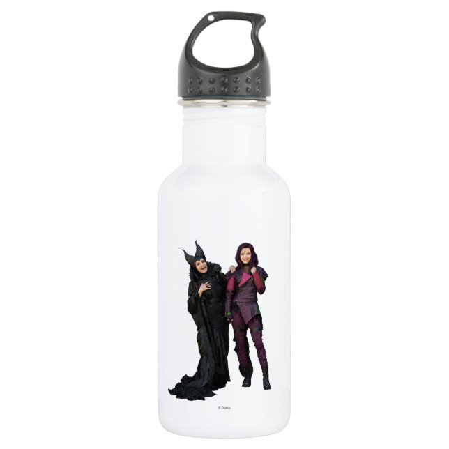 Maleficent and Mal Stainless Steel Water Bottle (Front)