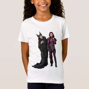 Maleficent And Mal T-shirt by descendants at Zazzle