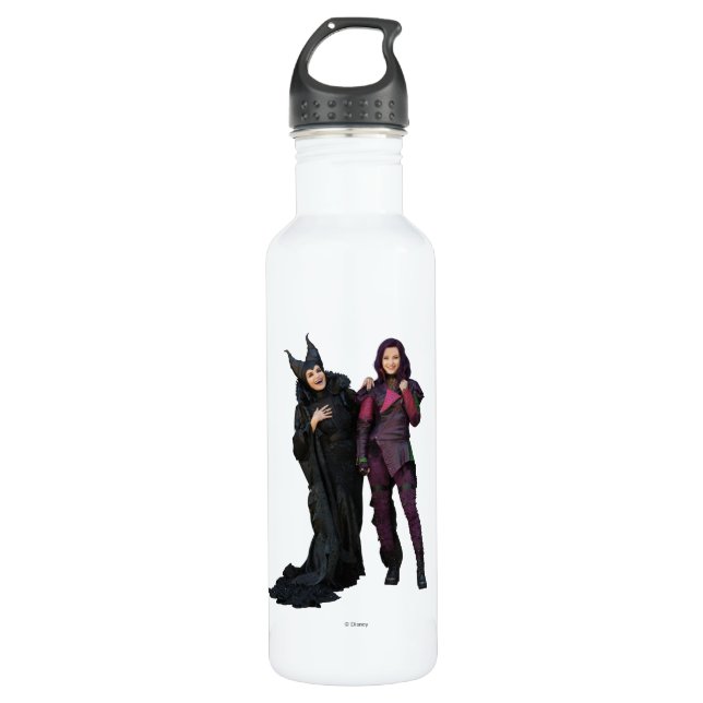 Maleficent and Mal Water Bottle (Front)