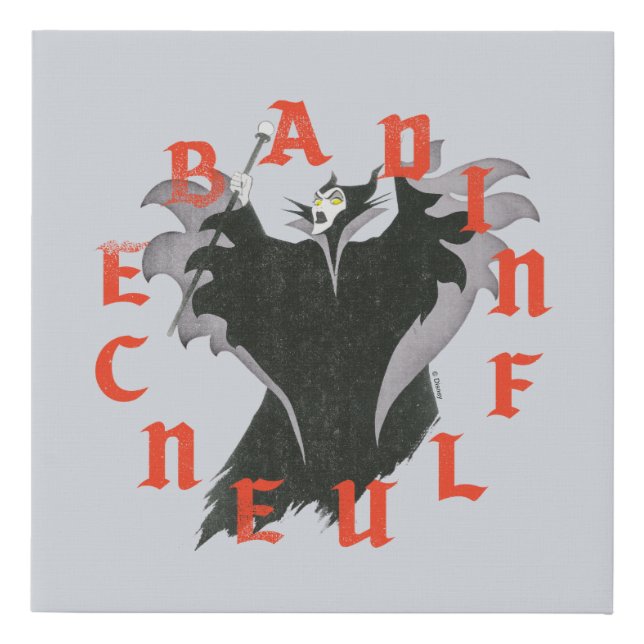 Maleficent | Bad Influence Faux Canvas Print (Front)