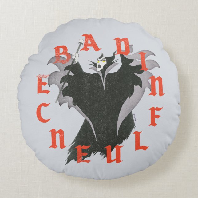 Maleficent | Bad Influence Round Pillow (Front)