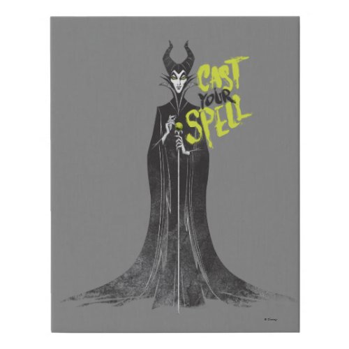 Maleficent  Cast Your Spell Faux Canvas Print
