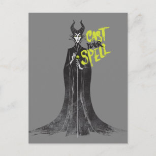 Maleficent   Cast Your Spell Postcard