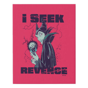Maleficent I Seek Revenge Faux Canvas Print