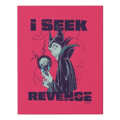 Maleficent  I Seek Revenge Faux Canvas Print