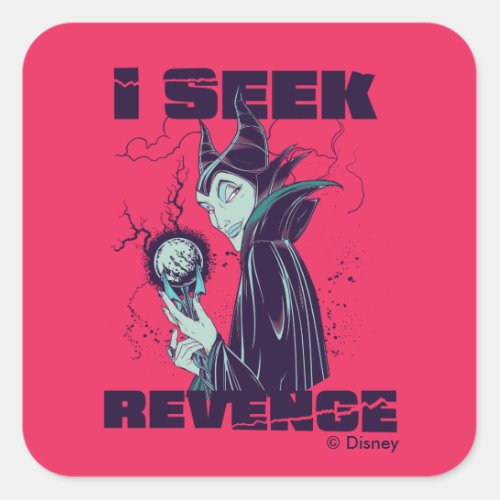 Maleficent  I Seek Revenge Square Sticker