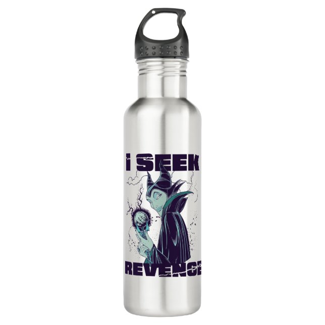 Maleficent | I Seek Revenge Stainless Steel Water Bottle (Front)