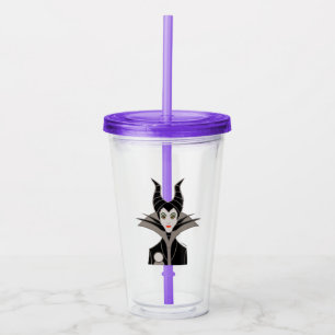 Maleficent In A Dark Design Acrylic Tumbler