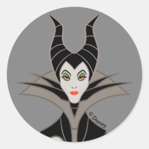 Maleficent In A Dark Design Classic Round Sticker
