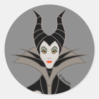 Maleficent | In A Dark Design Classic Round Sticker