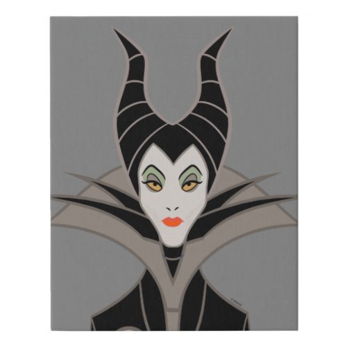 Maleficent  In A Dark Design Faux Canvas Print