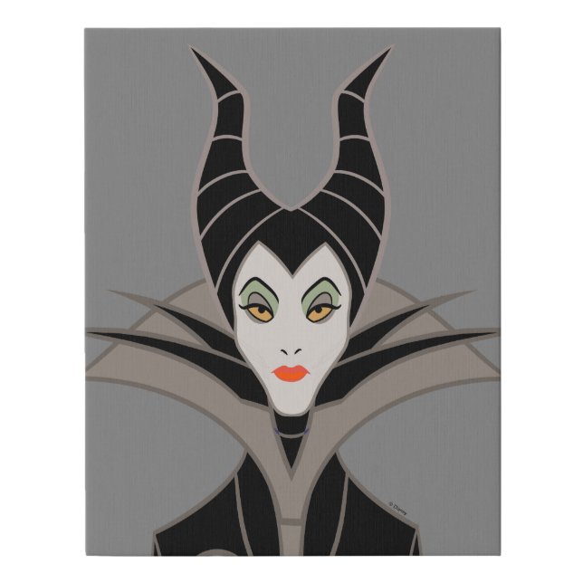 Maleficent | In A Dark Design Faux Canvas Print (Front)