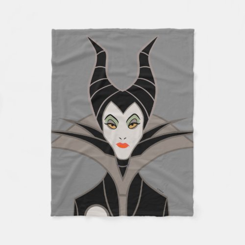 Maleficent  In A Dark Design Fleece Blanket