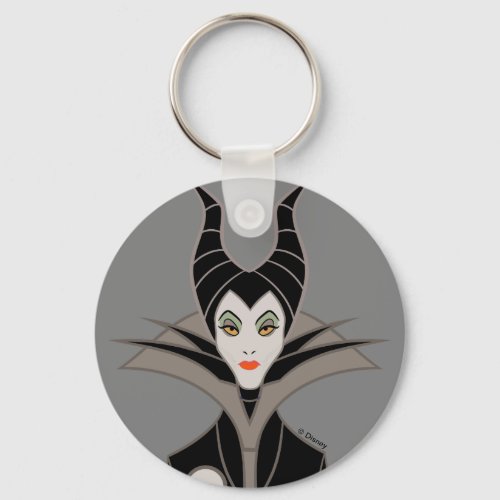 Maleficent  In A Dark Design Keychain