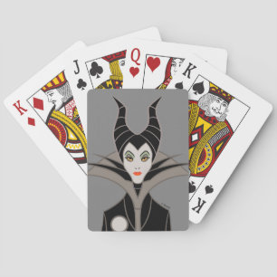 Maleficent In A Dark Design Playing Cards