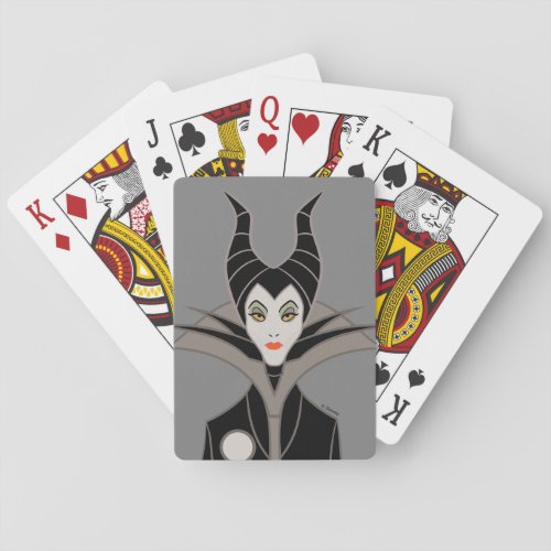 Maleficent  In A Dark Design Playing Cards