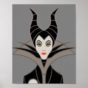 Maleficent In A Dark Design Poster