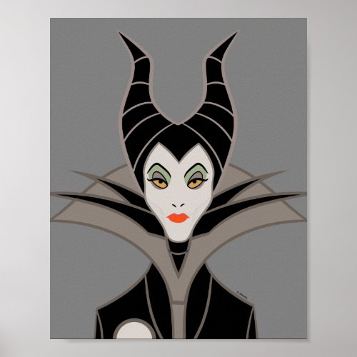 Maleficent  In A Dark Design Poster