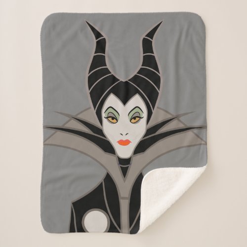 Maleficent  In A Dark Design Sherpa Blanket