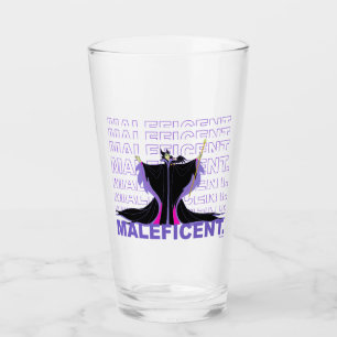Maleficent In Purple Text Glass